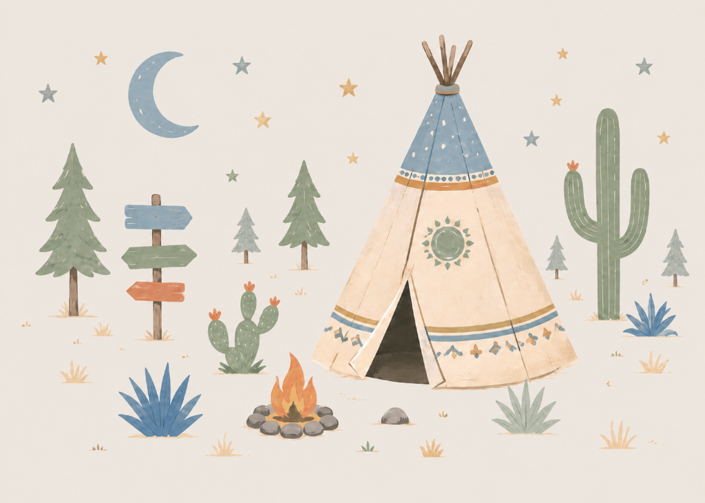 Wild Camp Adventure - Mural Design Flat View