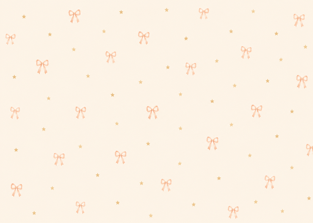 Bows & Stars - Mural Design Flat View