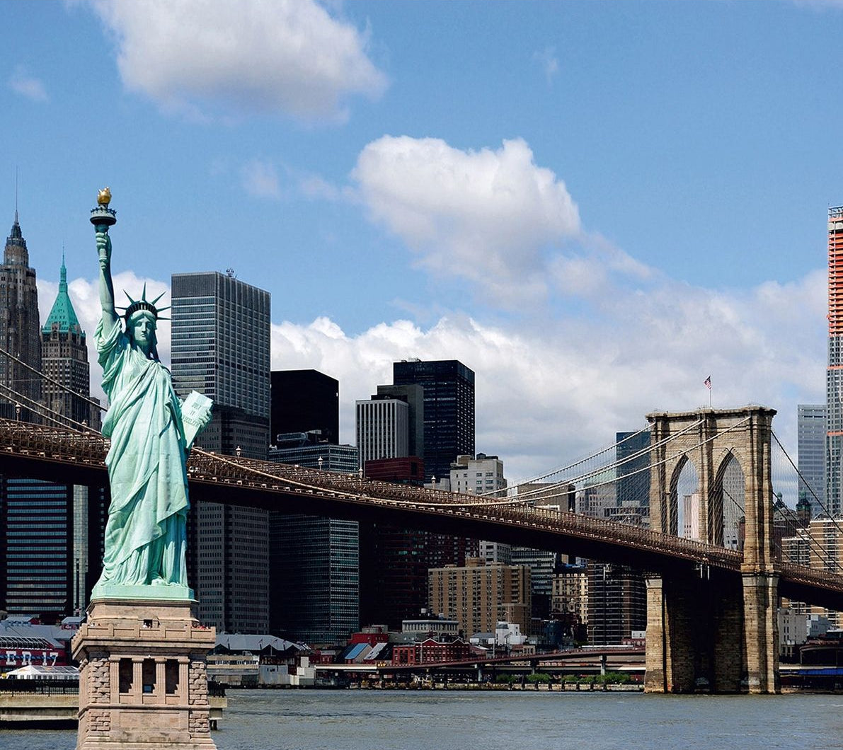 Statue of Liberty: NYC Waterfront View Wall Mural