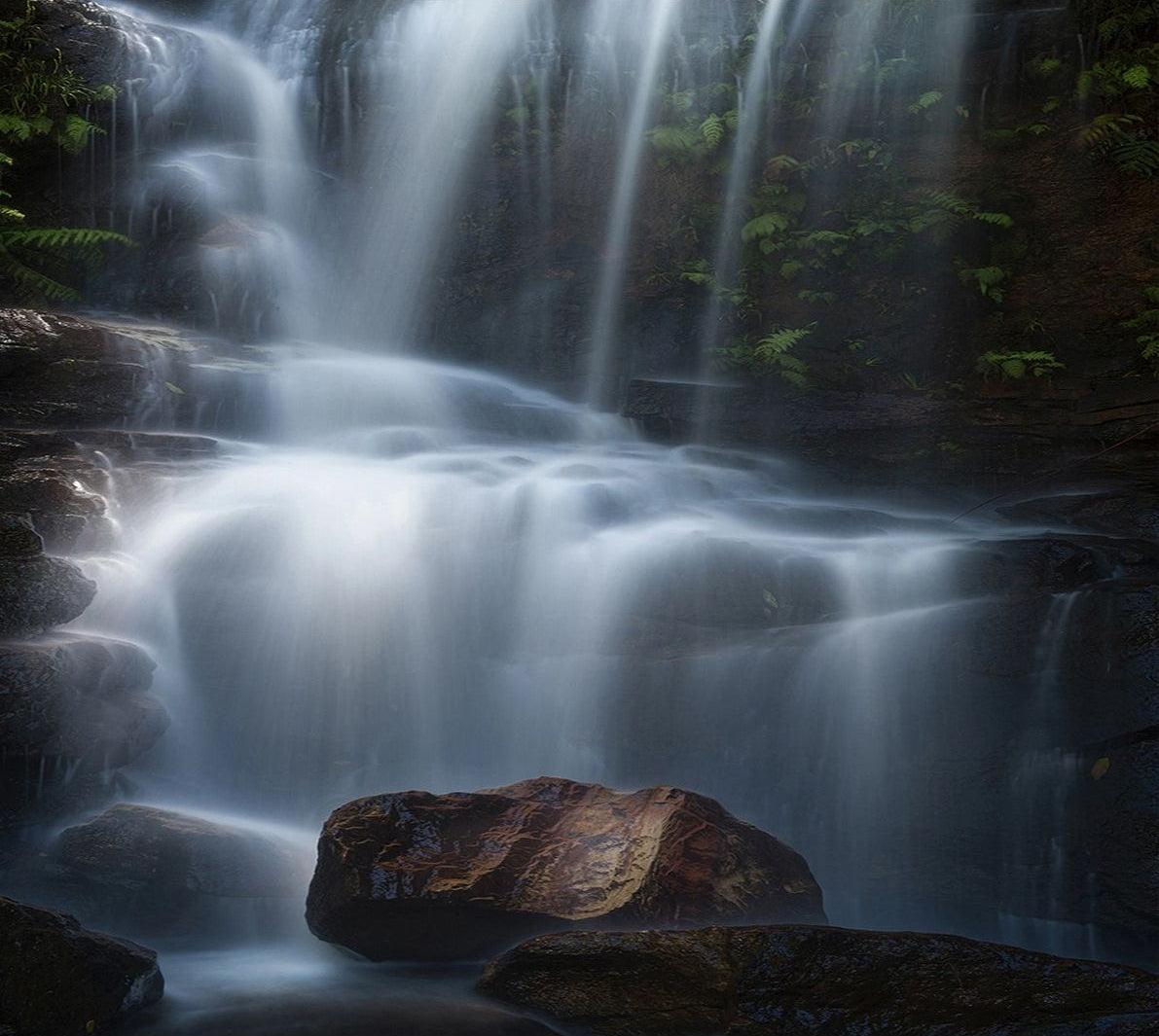 Enchanted Forest Waterfall Wall Mural