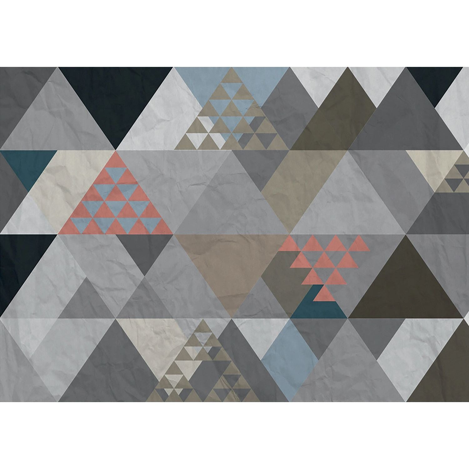 Geometric Harmony: Abstract Mosaic Wall Mural