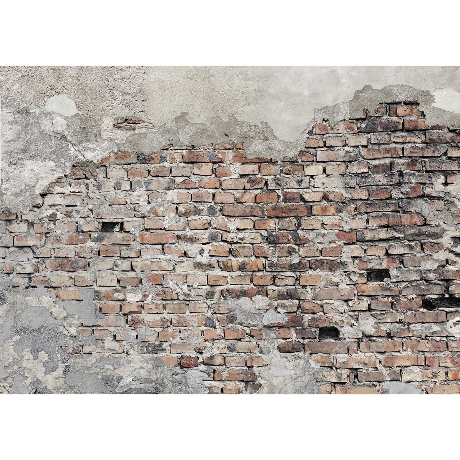 Urban Elegance Wall Mural: The Allure of Weathered Bricks