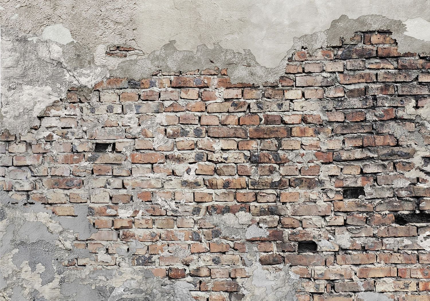 Urban Elegance Wall Mural: The Allure of Weathered Bricks
