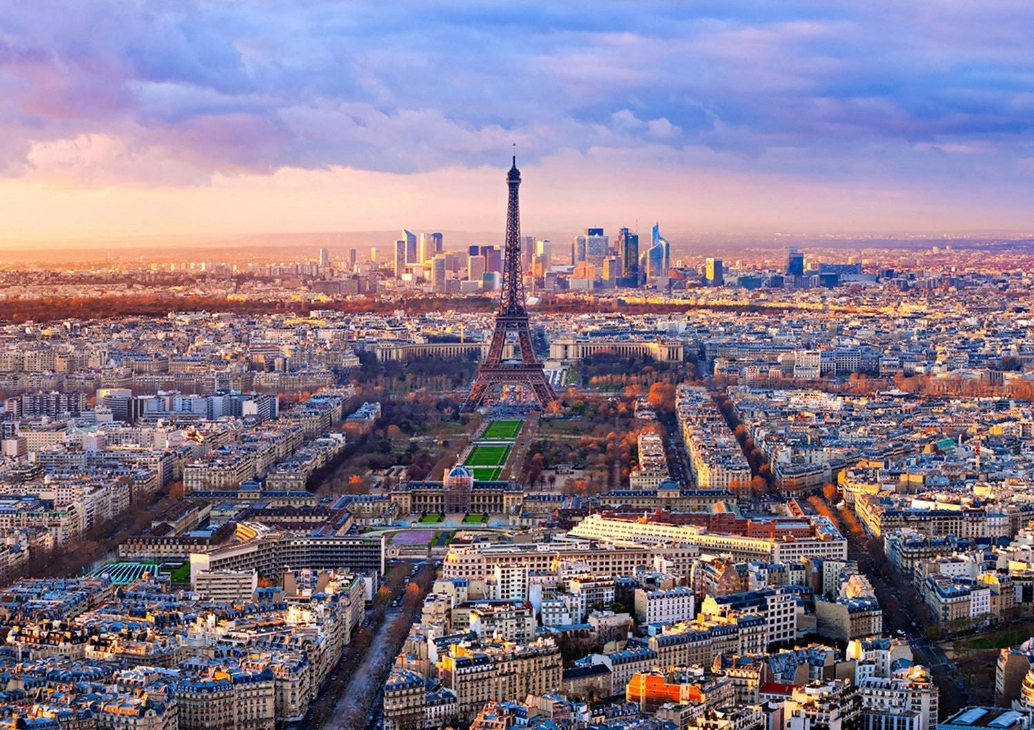 Parisian Dreams: Dusk Over The Eiffel Tower Wall Mural