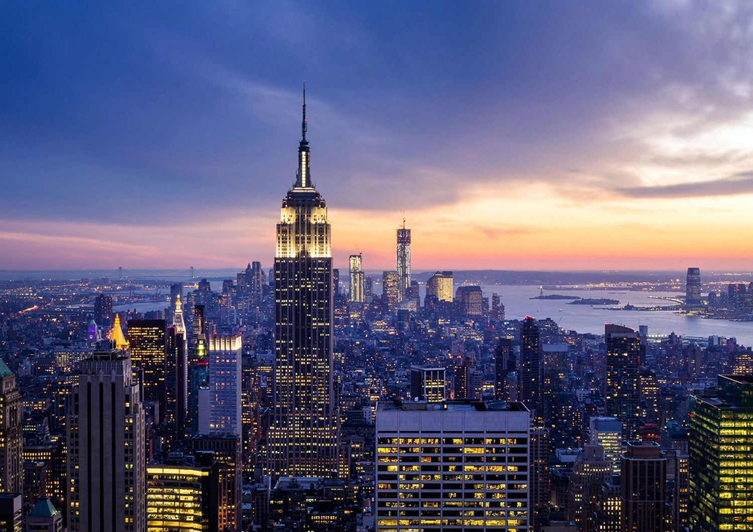 Dusk Over Manhattan: New York Skyline Wall Mural