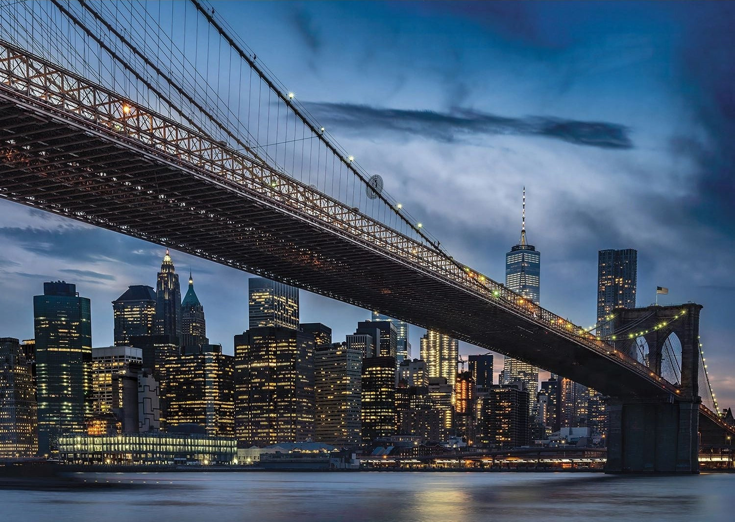 Metropolitan Twilight Bridge Wall Mural