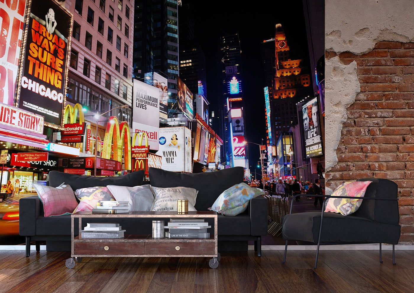 New York City Nights: Urban Street Lights Wall Mural