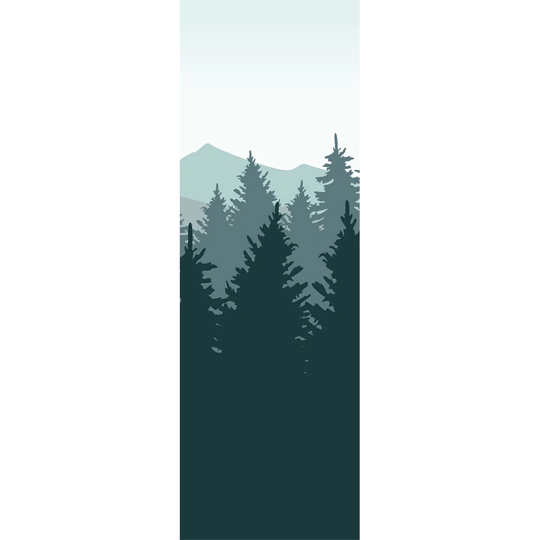Verdant Canopy: Big Green Forest Wall Mural