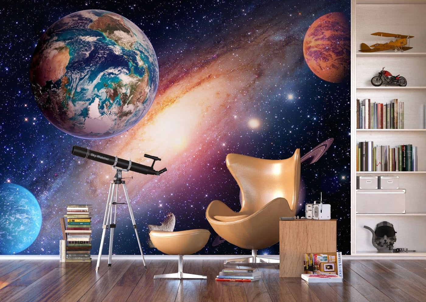 Stellar Majesty: Solar System Panorama Wall Mural
