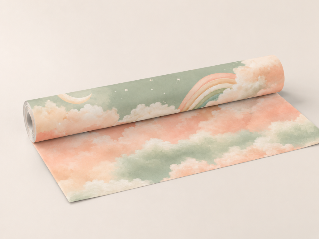 Rainbow Sage Sky - Wallpaper Roll Preview