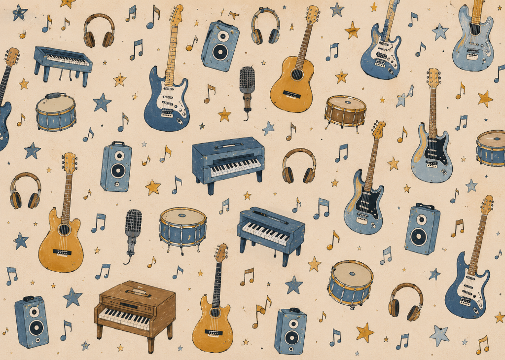 Rock On - Mural Design Flat View