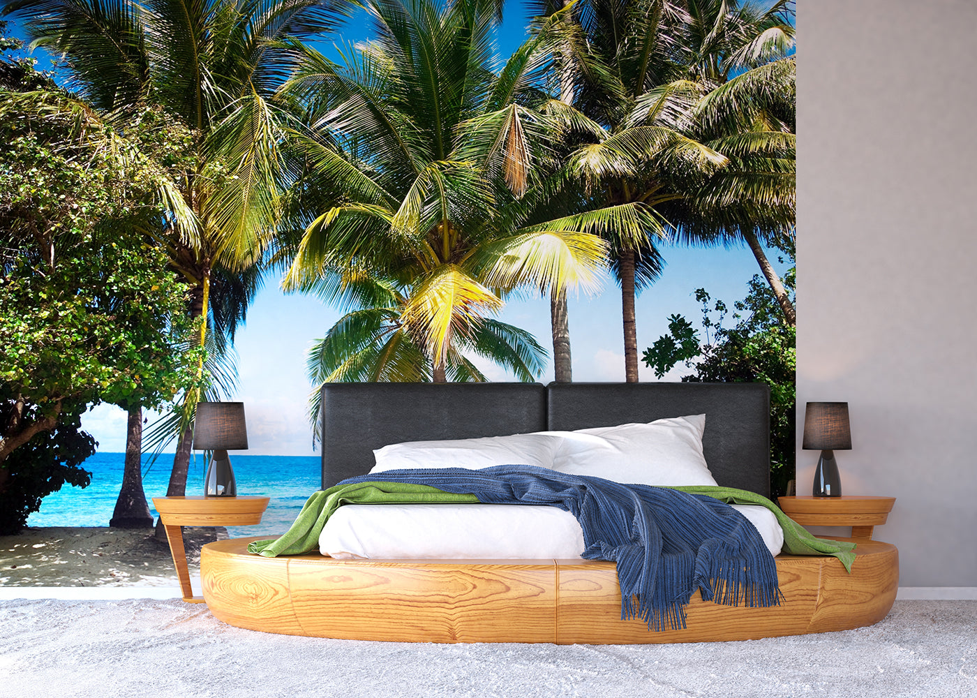 beach scene wall murals