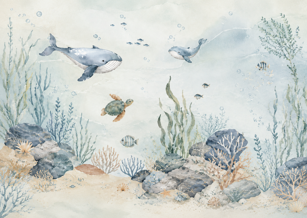 Gentle Ocean | Boys Nursery Wall Mural