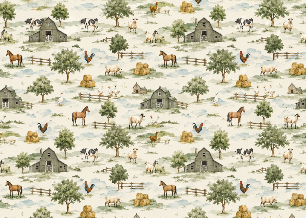 Farm Life | Boys Country Wall Mural