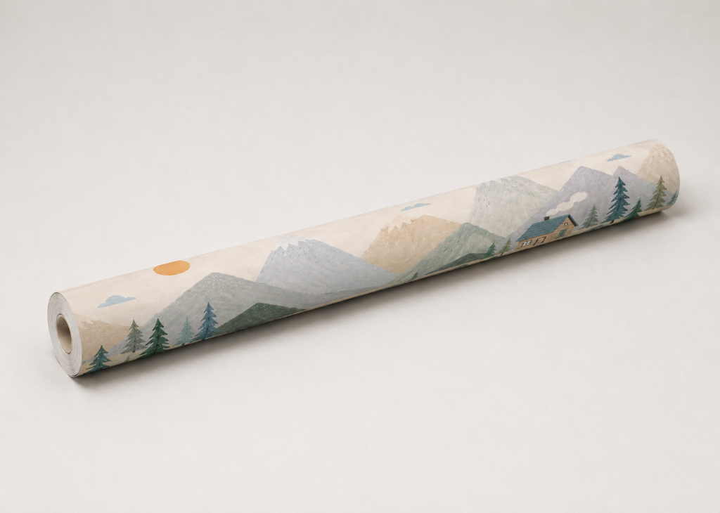 Mountain Cabin Retreat - Wallpaper Roll Preview