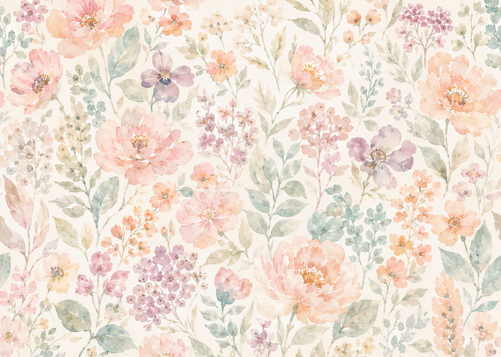 Peach Blossom Garden | Girls Wall Mural