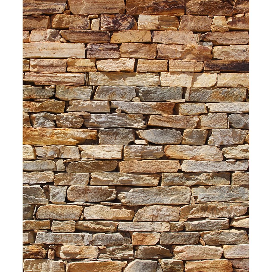 Earthy Charm: Brown Brick Wall Mural