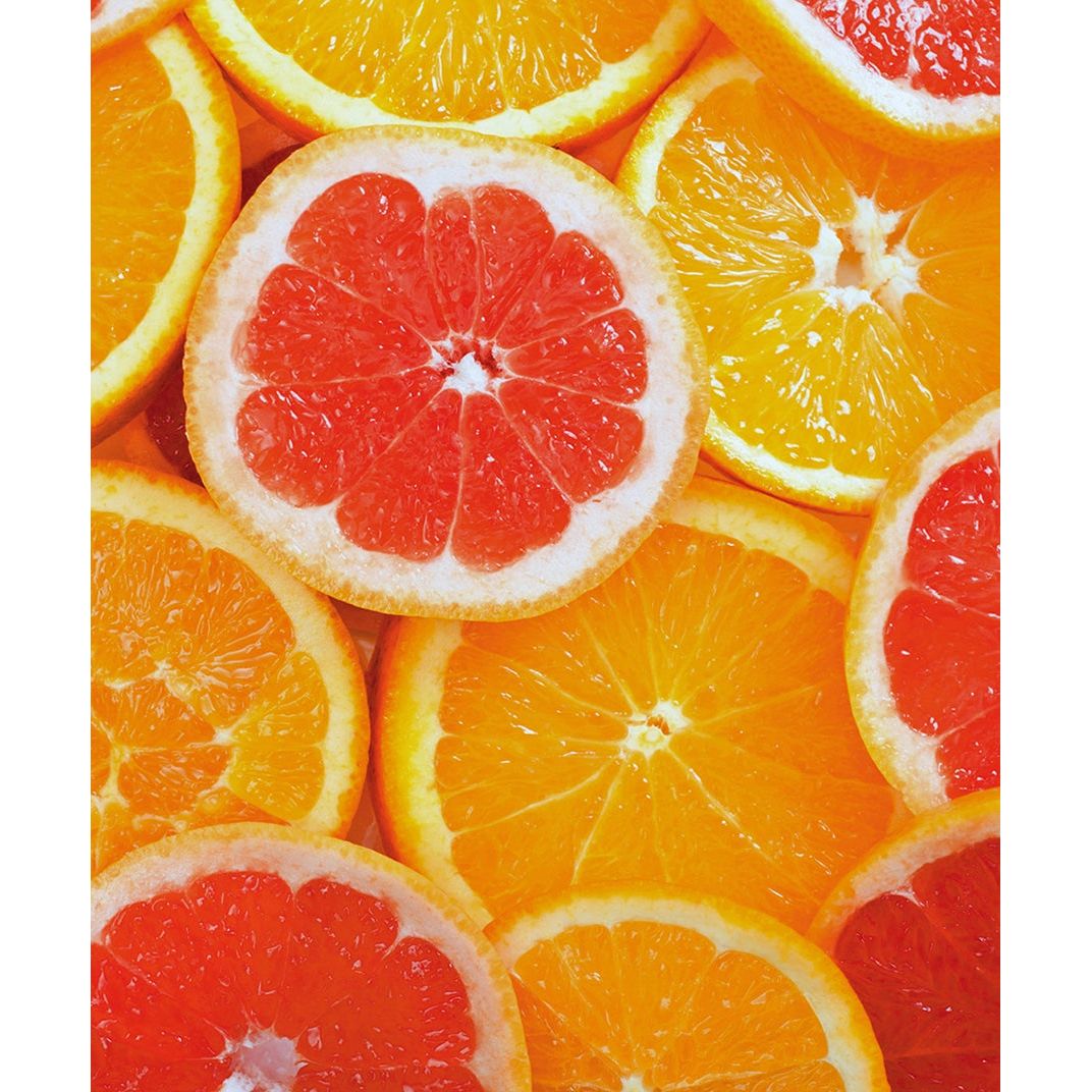 Citrus Delight: Sliced Oranges Wall Mural