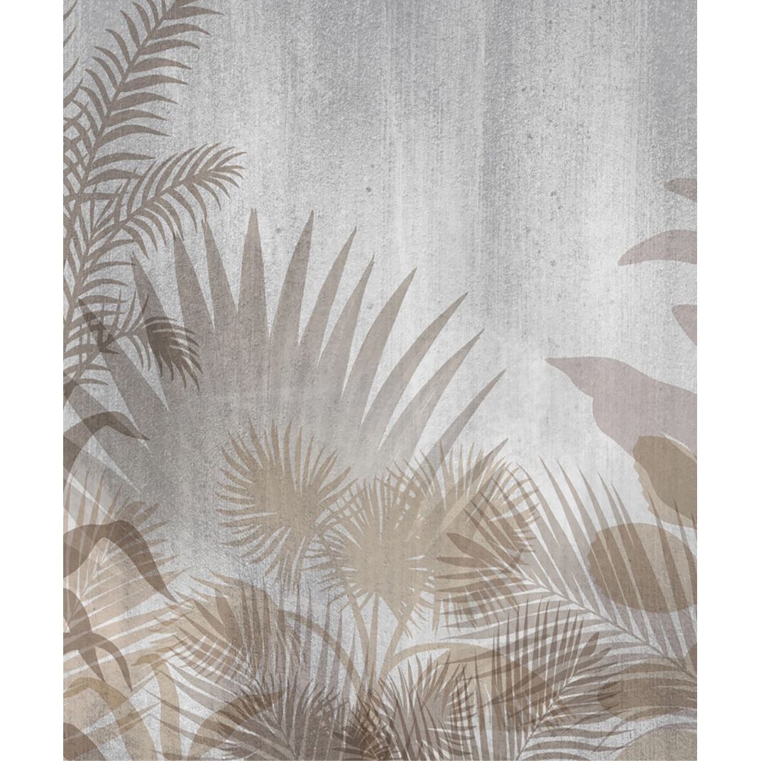Serene Botanical Silhouettes Wall Mural: Nature's Tranquil Impressions