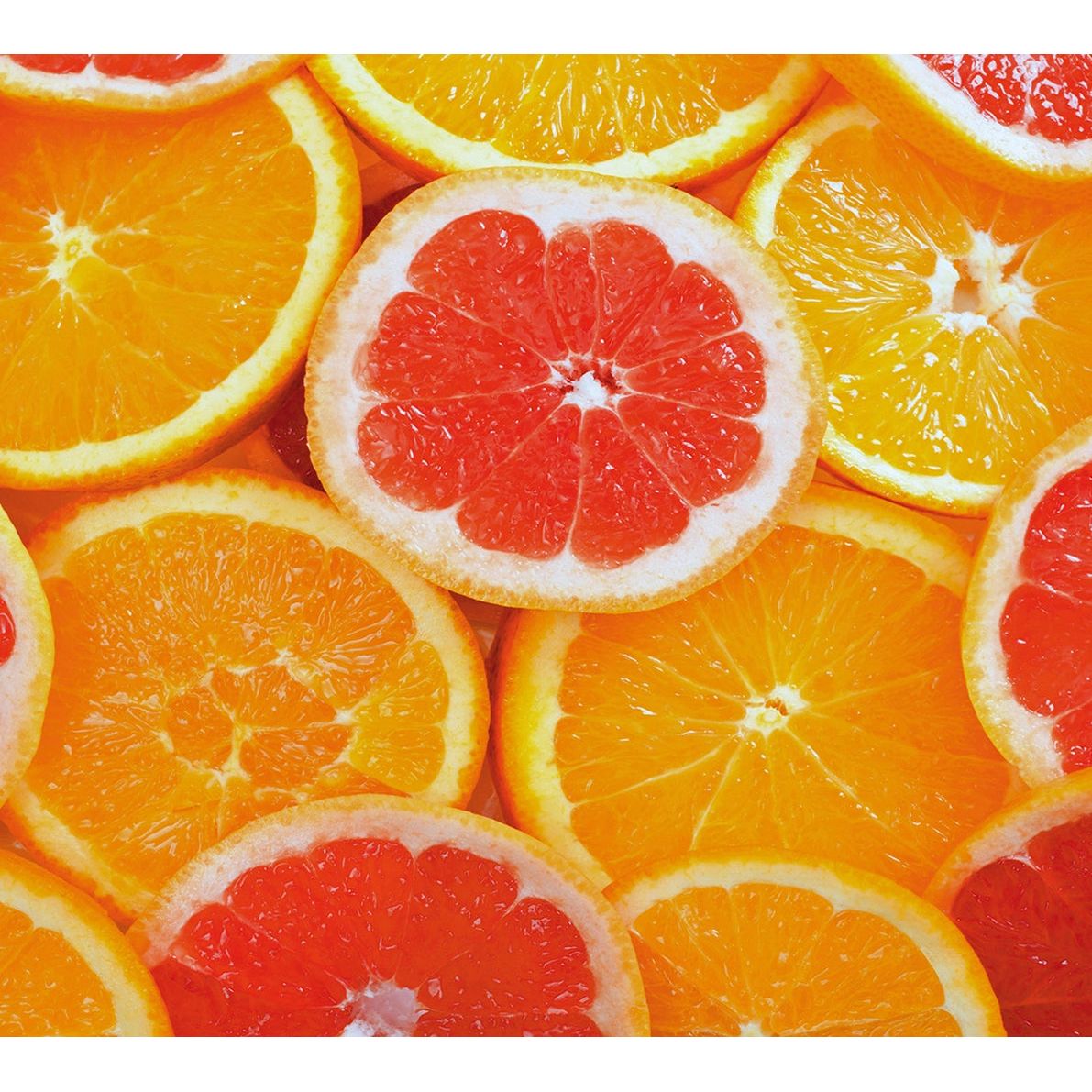 Citrus Delight: Sliced Oranges Wall Mural