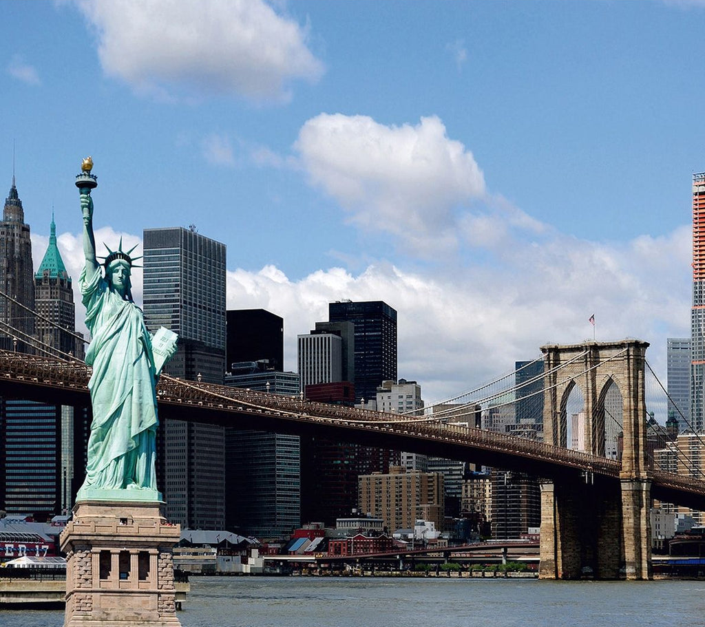 Statue of Liberty: NYC Waterfront View Wall Mural
