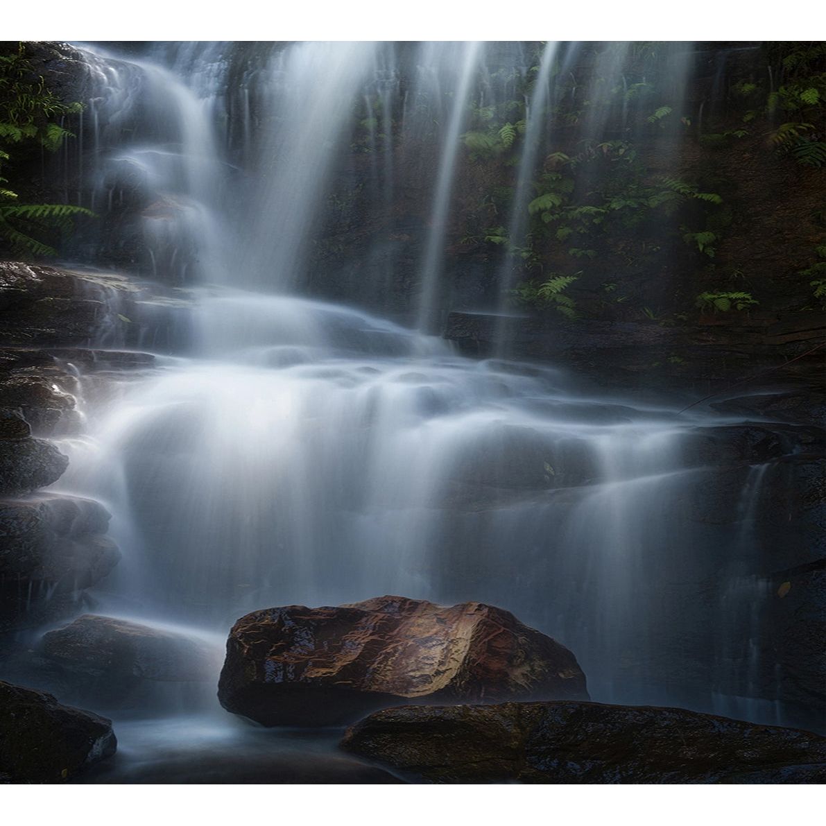 Enchanted Forest Waterfall Wall Mural