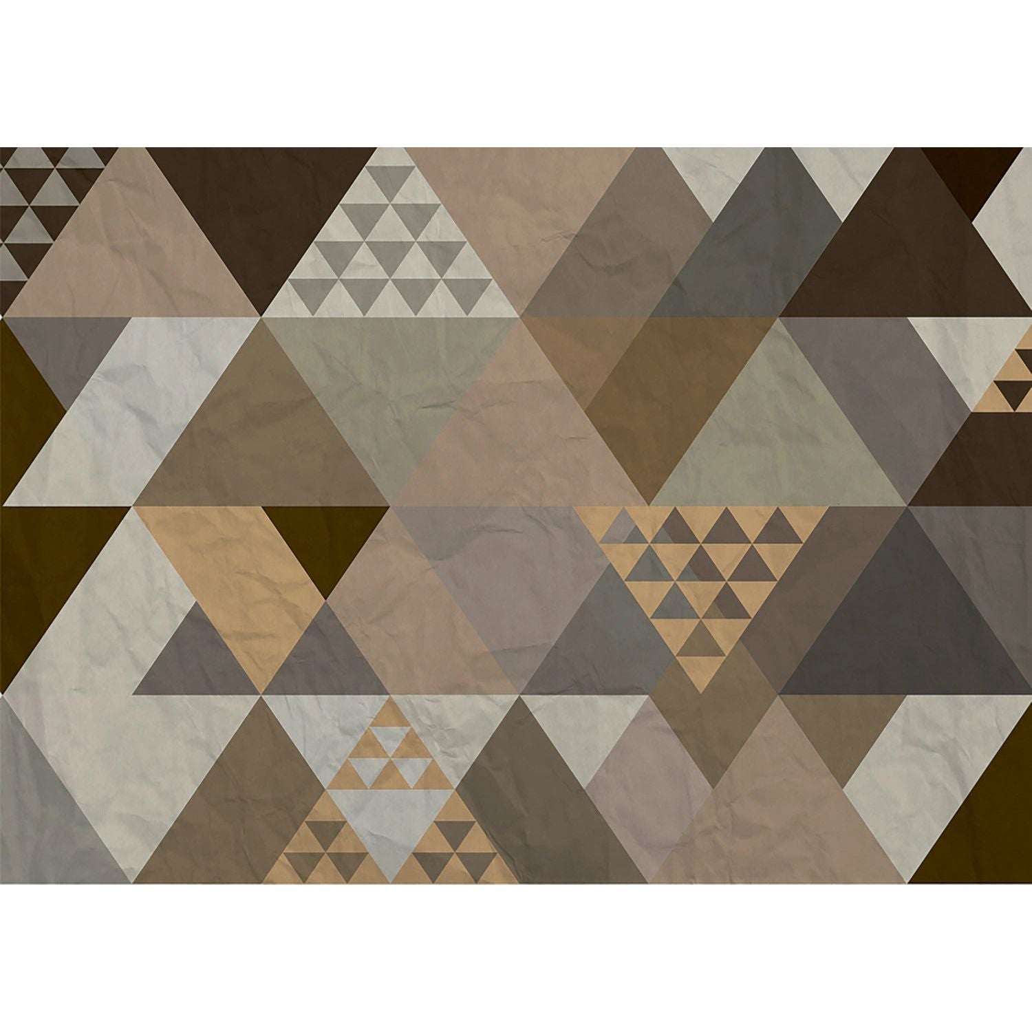 Vibrant Multicolored Triangle Wall Murals