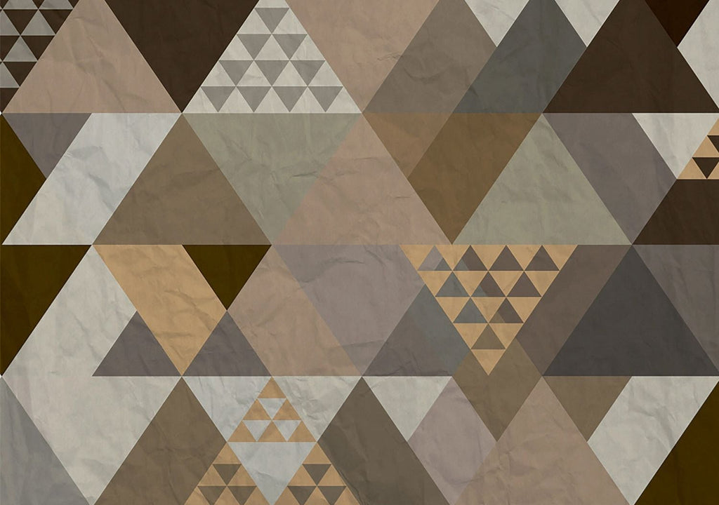 Vibrant Multicolored Triangle Wall Murals