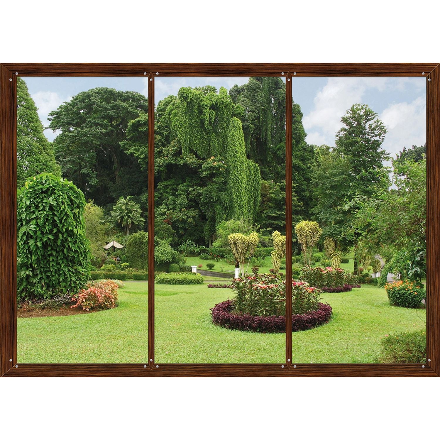 Verdant Haven: Green Garden Wall Mural
