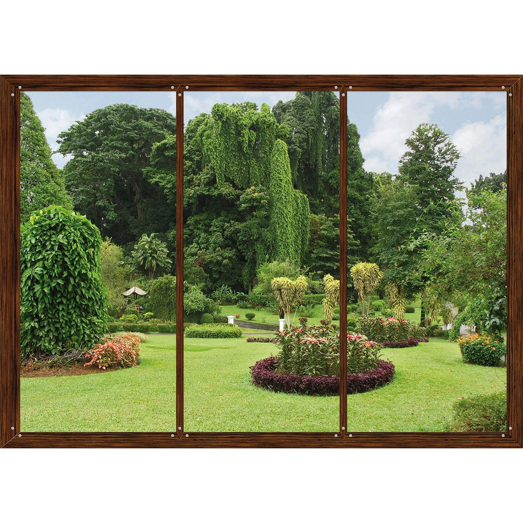 Verdant Haven: Green Garden Wall Mural