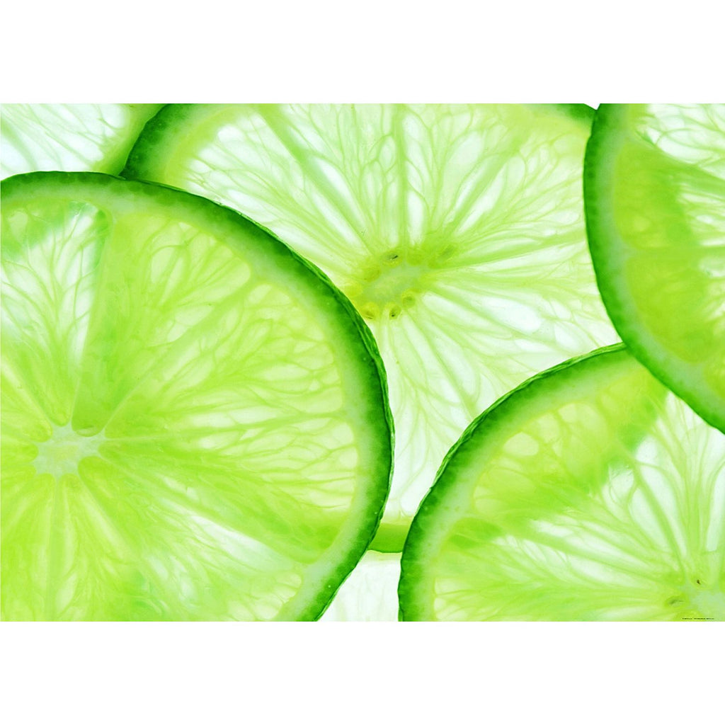 Fresh Citrus Slice: Vibrant Lemon Wall Mural