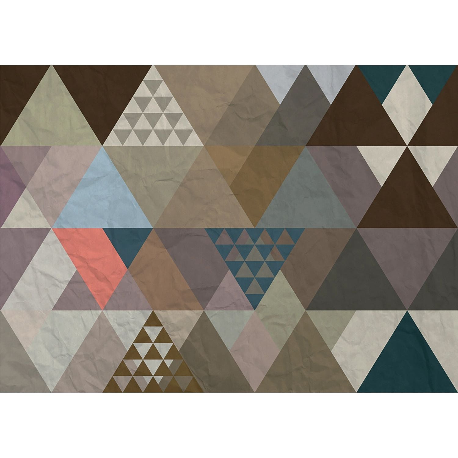 Modern Mosaic: Chic Triangular Wall Mural