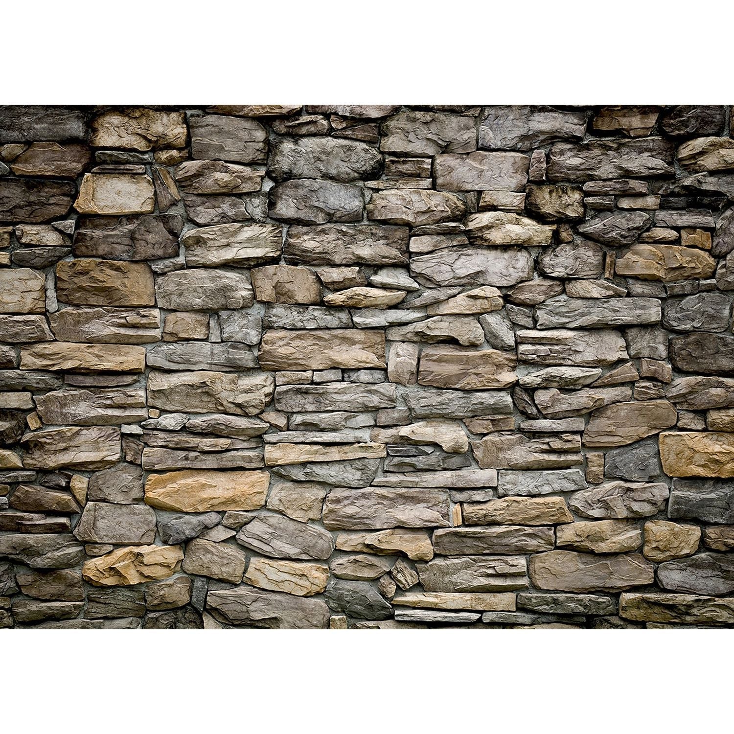 Rustic Masonry: Natural Stone Wall Mural