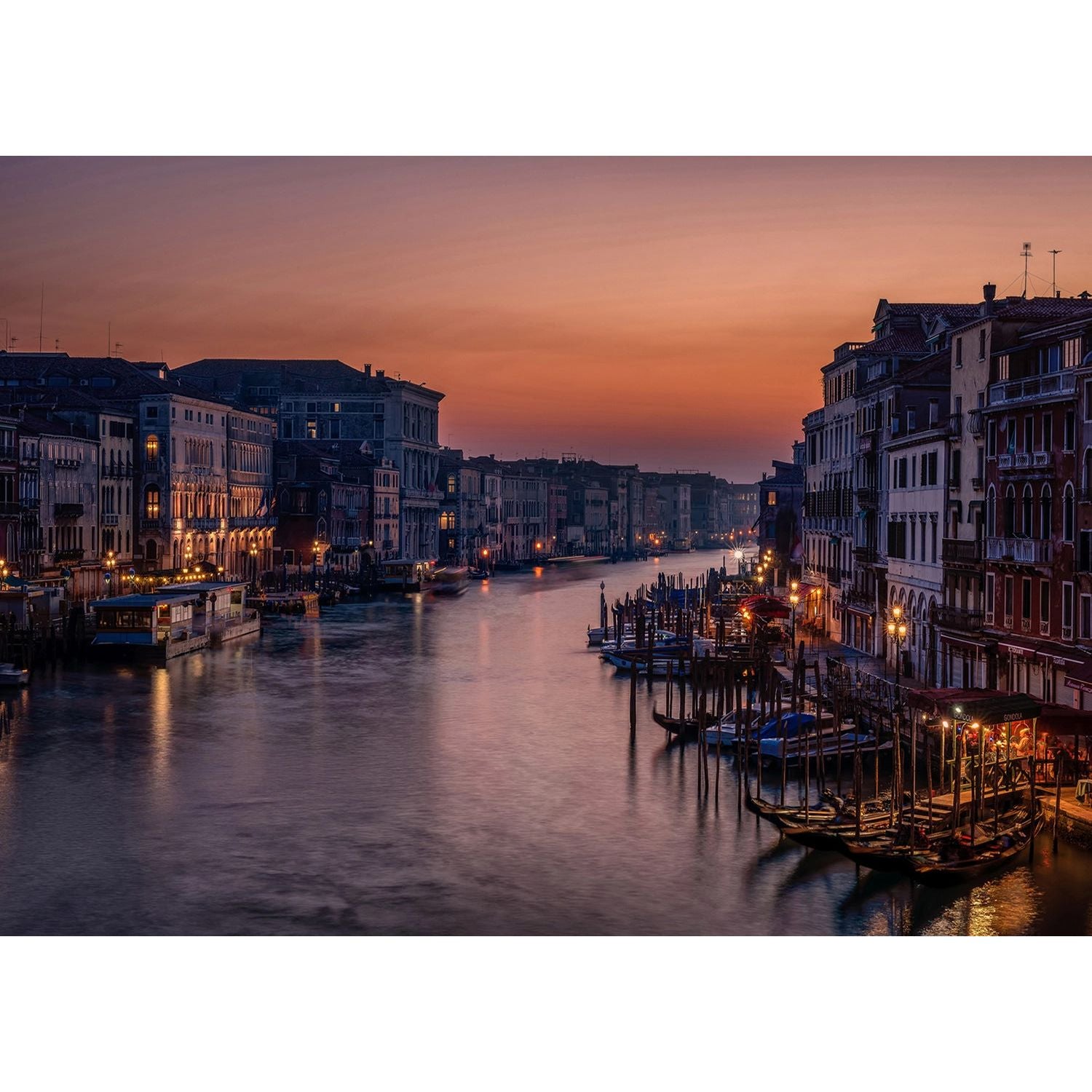 Dusk Reflections Wall Mural: Riverside Homes at Twilight