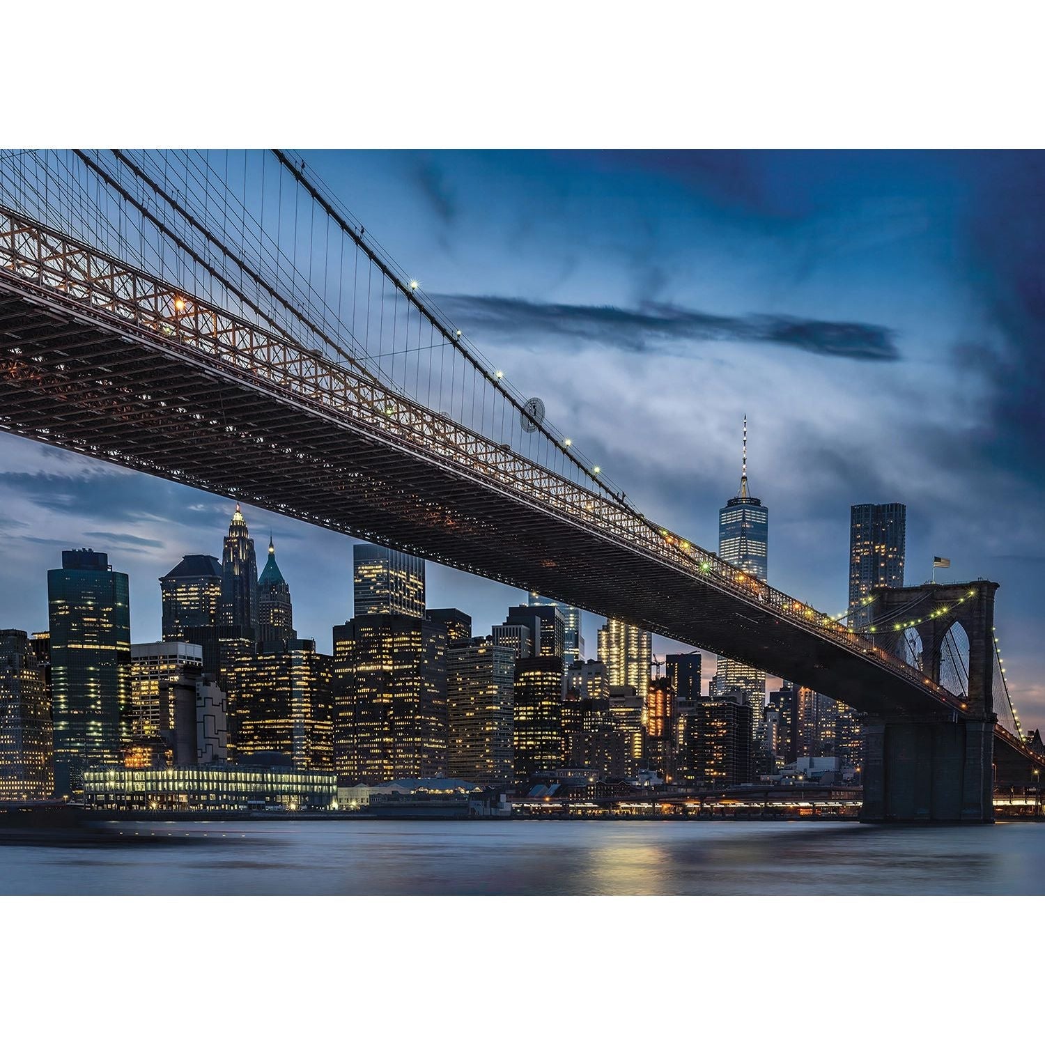Metropolitan Twilight Bridge Wall Mural
