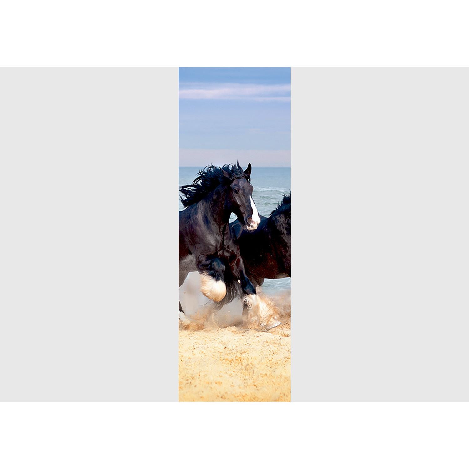 Coastal Gallop: Majestic Horses Beach Run Wall Mural