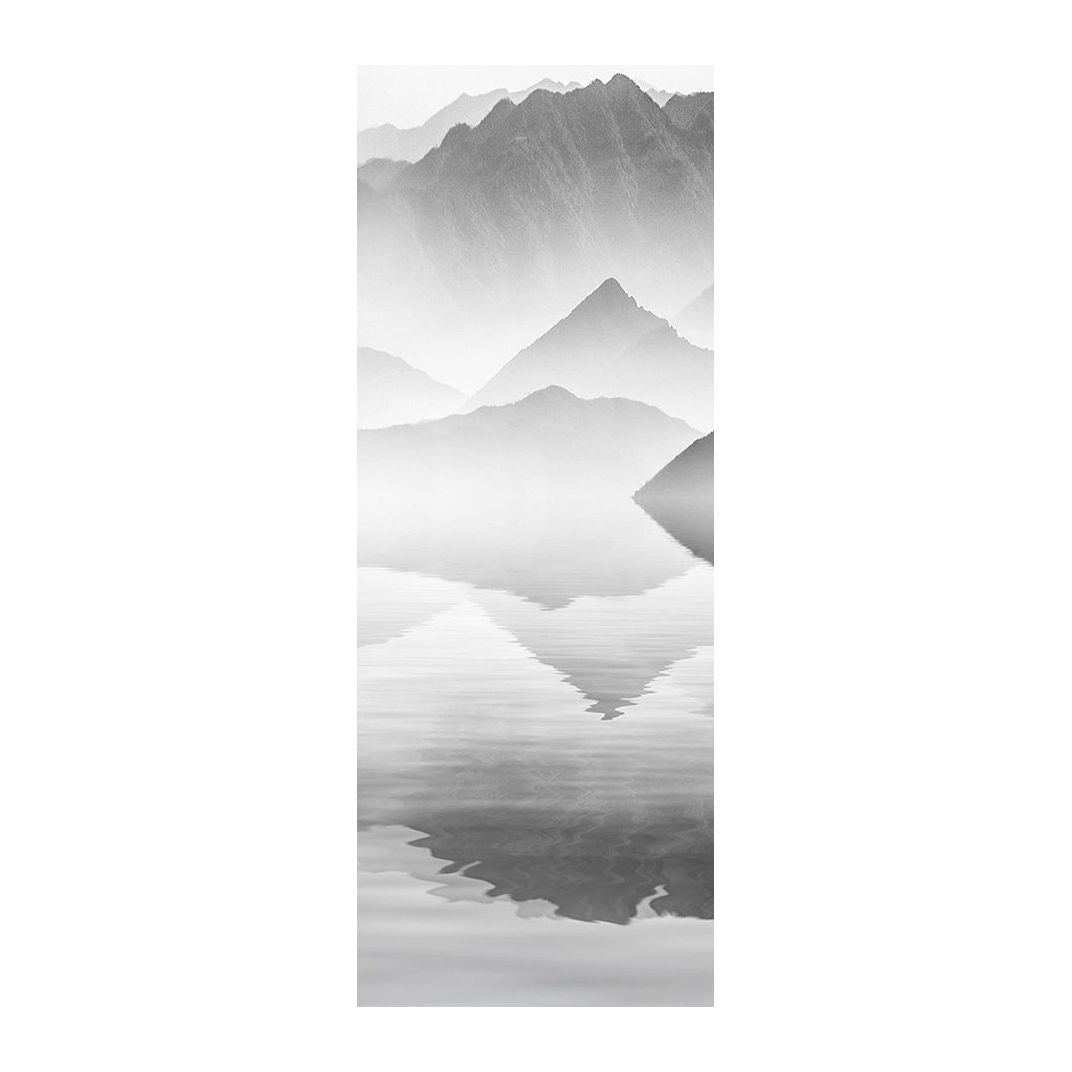 Monochrome Majesty: Black & White Mountain Wall Mural
