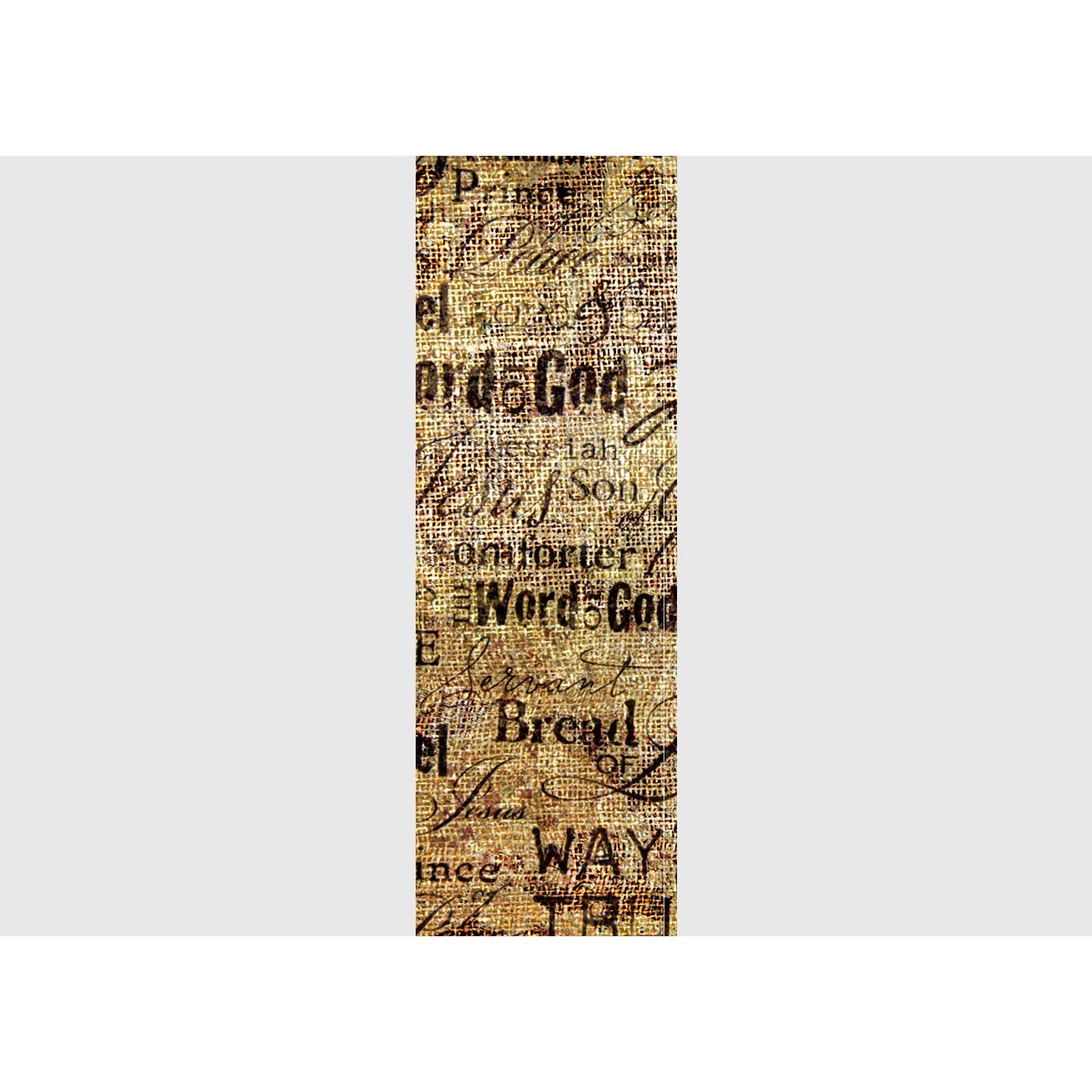 Golden Whispers: Words on Light Gold Wall Mural