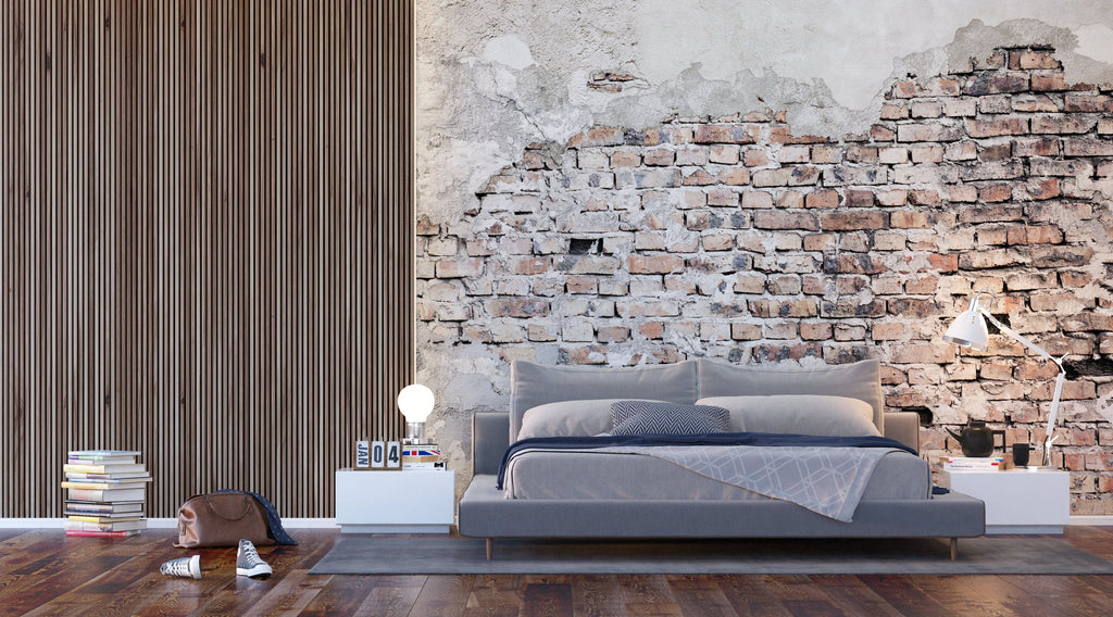 Urban Elegance Wall Mural: The Allure of Weathered Bricks