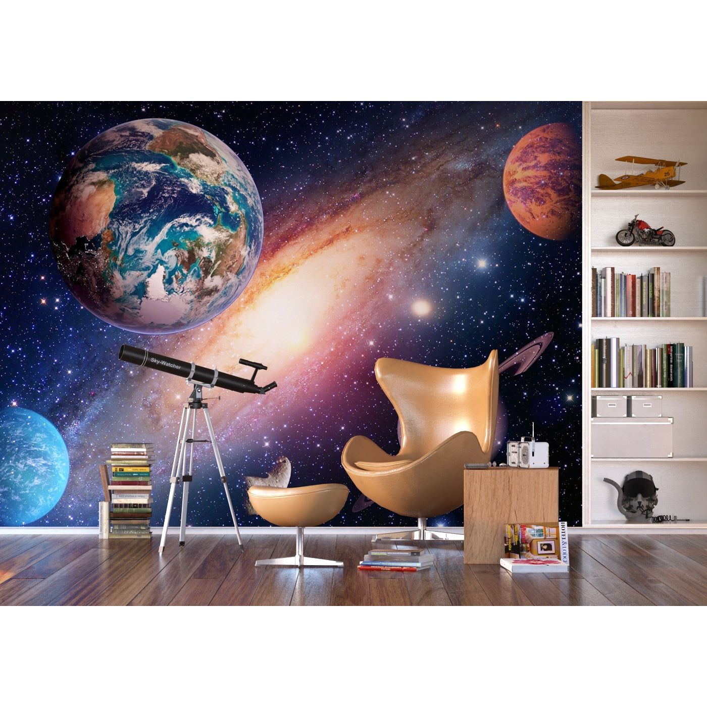 Stellar Majesty: Solar System Panorama Wall Mural