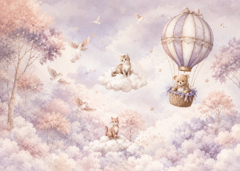 Cloud Dreamers - Mural Design Flat View