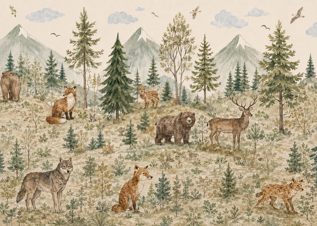 Wild Forest | Boys Nature Wall Mural