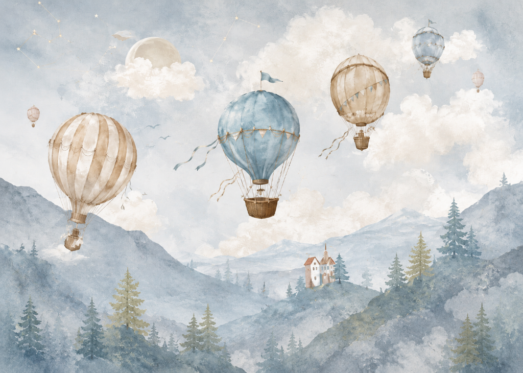 Mountain Voyage - Mural Design Flat View