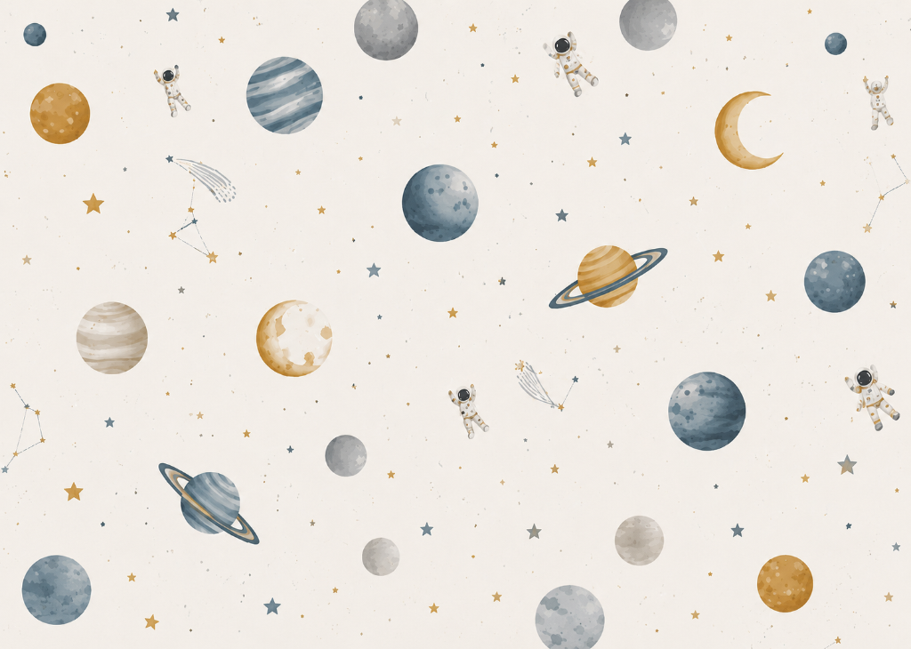 Space Explorers | Boys Galaxy Wall Mural